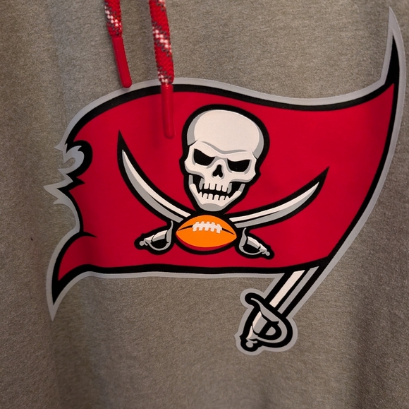 Gray Nike Tampa Bay Buccaneers Onfield Sideline Hoodie XL *RARE* - Picture 2 of 5